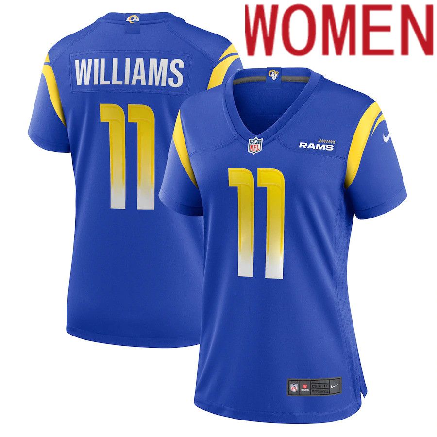 Women Los Angeles Rams 11 Darious Williams Nike Royal Game Player NFL Jersey